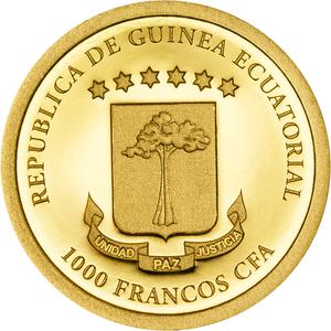 Equatorial Guinea / Gold Half Gram 2014 Fernão do Pó - obverse photo