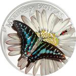 One Thousand Francs Silver 2015 Butterflies in 3D: Photo Coin, Equatorial Guinea, One Thousand Francs Silver 2015 Butterflies in 3D / thumbnail