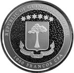 Equatorial Guinea / Silver Ounce 2022 Giraffe - obverse photo