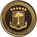 Equatorial Guinea / Gold Ounce 2022 Giraffe - obverse photo