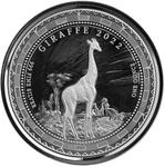 Equatorial Guinea / Silver Ounce 2022 Giraffe - reverse photo