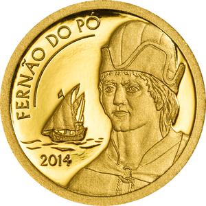 Equatorial Guinea / Gold Half Gram 2014 Fernão do Pó - reverse photo