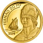 Gold Half Gram 2014 Fernão do Pó: Photo Coin, Equatorial Guinea, Gold Half Gram 2014 Fernao do Po / thumbnail