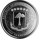 Equatorial Guinea / Silver Ounce 2021 Giraffe - obverse photo
