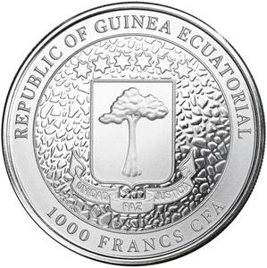 Equatorial Guinea / Silver Ounce 2023 Giraffe - obverse photo
