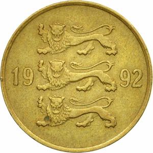 Estonia / Twenty Senti 1992 - obverse photo