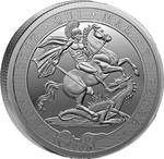 Falkland Islands / Silver Five Sovereigns 2025 Saint George and the Dragon - reverse photo