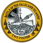 Two Pounds 2014 Battle of the Falkland Islands: Photo Coin, Falkland Islands, Two Pounds 2014 Battle of the Falkland Islands / thumbnail