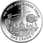 One Crown 2014 Cross of Sacrifice: Photo Coin, Falkland Islands, One Crown 2014 Cross of Sacrifice / thumbnail