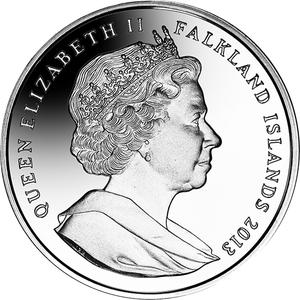Falkland Islands / One Crown 2013 Referendum Celebration - obverse photo