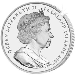 Falkland Islands / One Crown 2007 Fisheries Conservation Zone - obverse photo