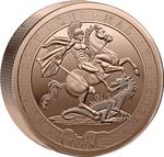 Falkland Islands / Sovereign 2025 Saint George and the Dragon / Piedfort - reverse photo