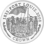 One Crown 2008 Port Louis Settlement: Photo Coin, Falkland Islands, One Crown 2008 Port Louis Settlement / thumbnail