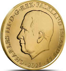 Falkland Islands / Gold Ounce 2025 King Penguin - obverse photo