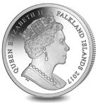 One Crown 2017 Queen Elizabeth II: Photo Coin, Falkland Islands, One Crown 2017 Queen Elizabeth II / thumbnail