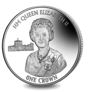 Falkland Islands / One Crown 2016 Queen's 90th Birthday - reverse photo