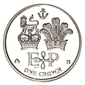 Falkland Islands / One Crown 2011 Queen Elizabeth II and Prince Philip - reverse photo