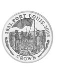 One Crown 2008 Port Louis Settlement: Photo Coin, Falkland Islands, One Crown 2008 Port Louis Settlement / thumbnail