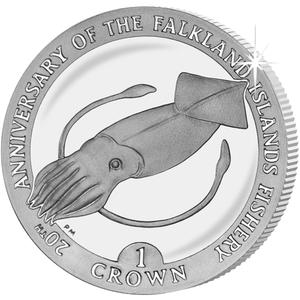 Falkland Islands / One Crown 2007 Fisheries Conservation Zone - reverse photo