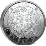 Silver Ounce 2025 Rose Ryal: Photo 2025 Rose Ryal 1oz Silver Proof Coin / thumbnail