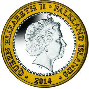 Falkland Islands / Two Pounds 2014 Battle of the Falkland Islands - obverse photo