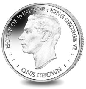 Falkland Islands / One Crown 2017 King George VI - reverse photo