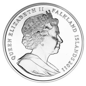 Falkland Islands / One Crown 2011 RAF Search and Rescue - obverse photo