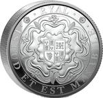 Silver Kilo 2025 Rose Ryal: Photo 2025 Rose Ryal 1kg Silver Proof Coin / thumbnail