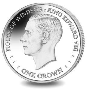 Falkland Islands / One Crown 2017 King Edward VIII - reverse photo