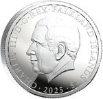 Silver Ounce 2025 King Penguin: Photo King Penguin 2025 £5 1oz Silver Proof Coin / thumbnail