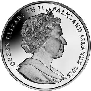 Falkland Islands / One Crown 2013 Queen Elizabeth II - obverse photo