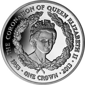 Falkland Islands / One Crown 2013 Queen Elizabeth II - reverse photo