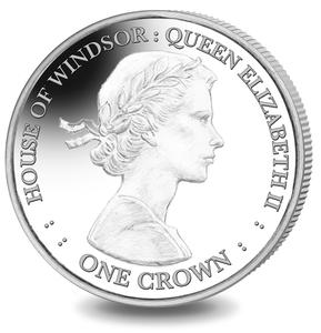 Falkland Islands / One Crown 2017 Queen Elizabeth II - reverse photo