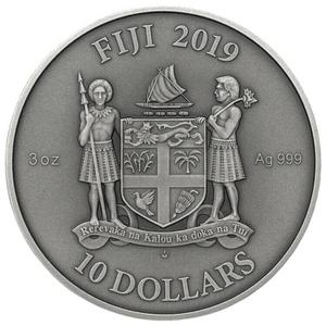 Fiji / Silver Three Ounces 2019 Notre Dame - obverse photo