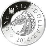 One Dollar 2014 Year of the Horse, Filigree: Photo Coin, Fiji, One Dollar 2014 Year of the Horse, Filigree / thumbnail