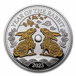 Silver Ounce 2023 Year of the Rabbit: Photo Coin, Fiji, Silver Ounce 2023 Year of the Rabbit / thumbnail