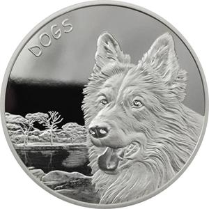 Fiji / Silver Ounce 2023 Dogs - reverse photo