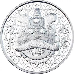 Fiji / Silver Ounce 2023 Lion Dance - reverse photo