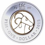 One Dollar Silver 2015 Year of the Goat: Photo Coin, Fiji, One Dollar Silver 2015 Year of the Goat / thumbnail