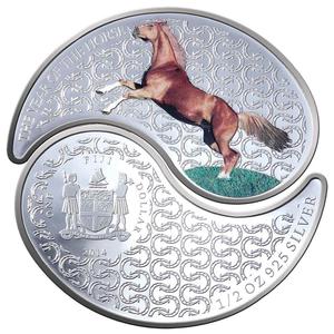 Fiji / Silver Ounce 2014 Year of the Horse - Ying Yang - obverse photo