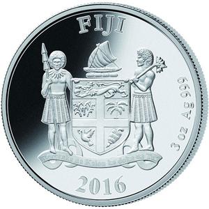 Fiji / Silver Three Ounces 2016 Unicorn - obverse photo