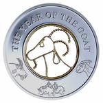 One Dollar Silver 2015 Year of the Goat: Photo Coin, Fiji, One Dollar Silver 2015 Year of the Goat / thumbnail
