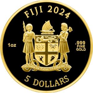 Fiji / Gold Ounce 2024 Cats - obverse photo
