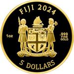 Fiji / Gold Ounce 2024 Cats - obverse photo