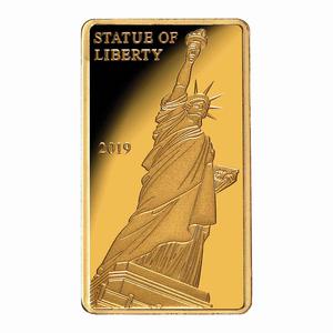 Fiji / Gold Half Gram 2019 New York - Statue of Liberty - reverse photo