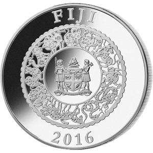 Fiji / Silver Ounce 2016 Pearl Lunar Monkey - obverse photo