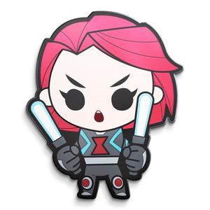 Fiji / Silver Ounce 2022 Mini-Hero - Black Widow - reverse photo
