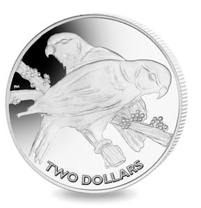 Fiji / Silver Ounce 2017 Collared Lory - reverse photo