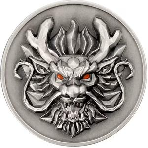 Fiji / Silver Ounce 2024 Year of the Dragon, UHR - reverse photo