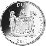 Silver Three Ounces 2016 Green Dragon: Photo Coin, Fiji, Silver Three Ounces 2016 Green Dragon / thumbnail